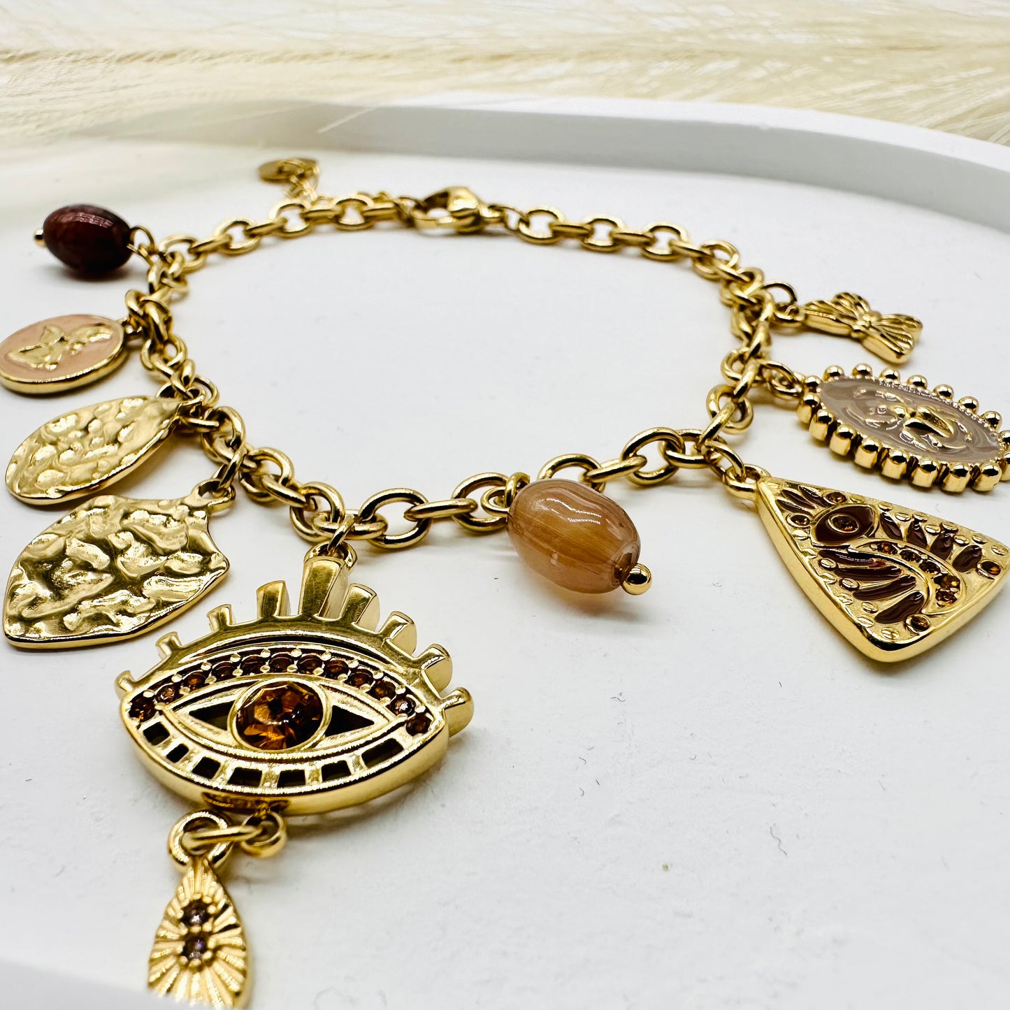 Bracelet à Breloques Ambre