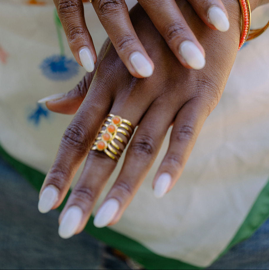 Bague_dore_acier_et_pierres_orange