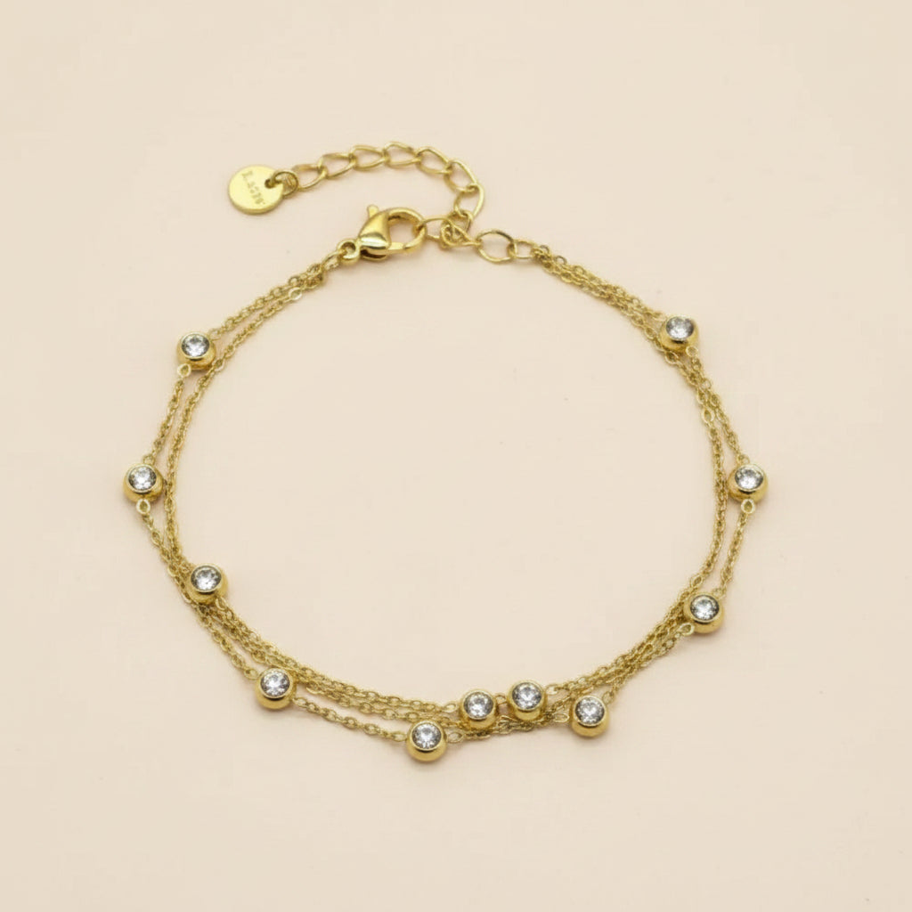 Bracelet Strass Femme Liane