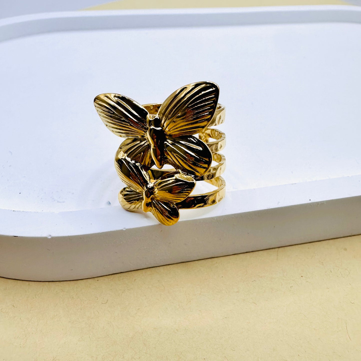 Bague Double Butterfly