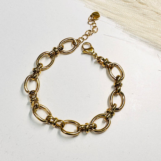 Bracelet Grosse Mailles Gaïa
