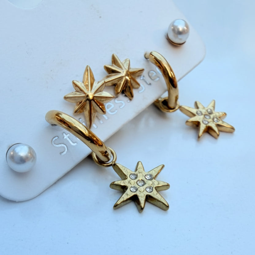 Composition de Boucles d'oreilles Stella